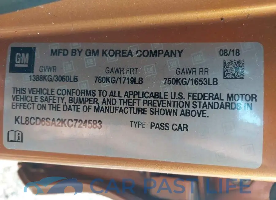 KL8CD6SA2KC724583# 9