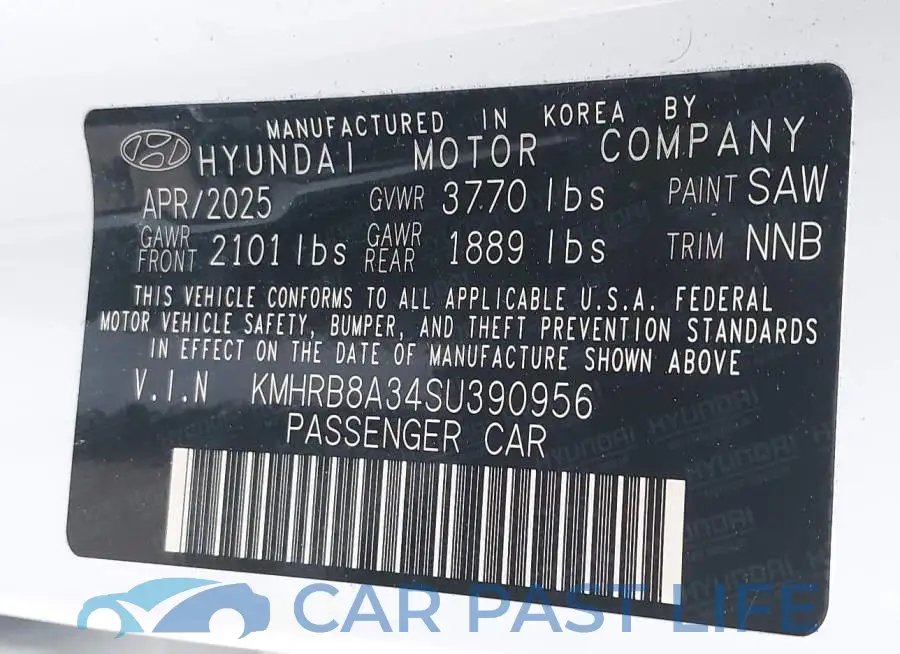 KMHRB8A34SU390956# 9