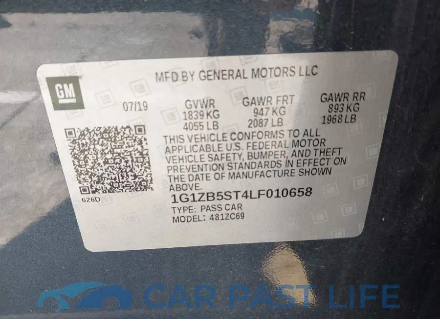 1G1ZB5ST4LF010658# 9