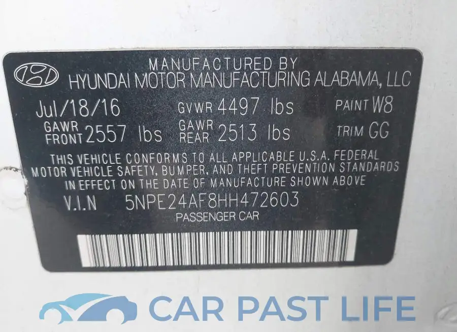 5NPE24AF8HH472603# 9