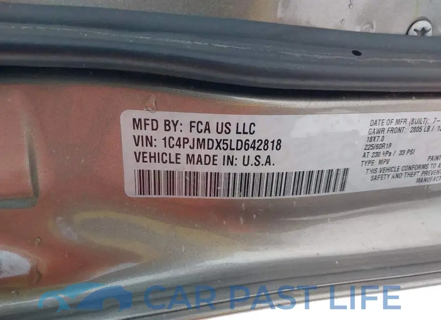 1C4PJMDX5LD642818# 9