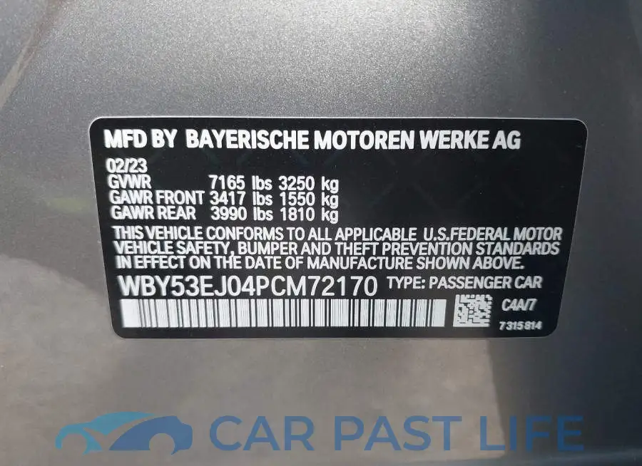 WBY53EJ04PCM72170# 9