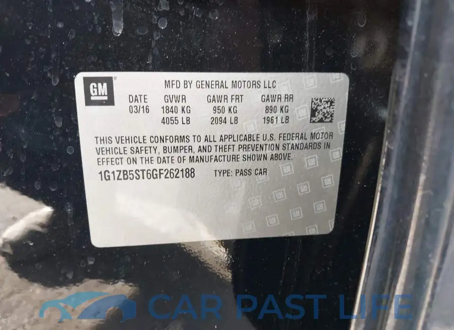 1G1ZB5ST6GF262188# 9