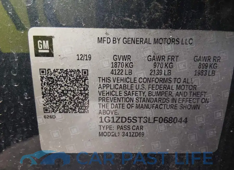 1G1ZD5ST3LF068044# 9
