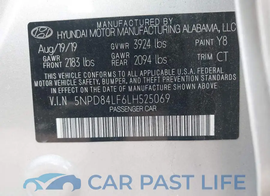 5NPD84LF6LH525069# 9