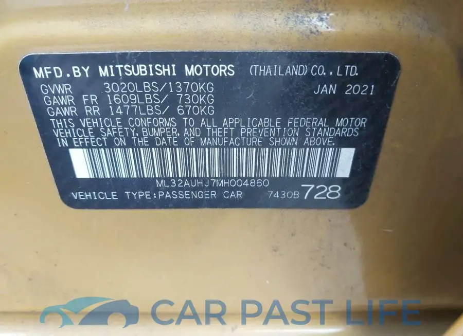 ML32AUHJ7MH004860# 9