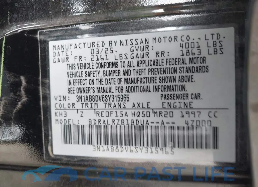 3N1AB8DV6SY315965# 9