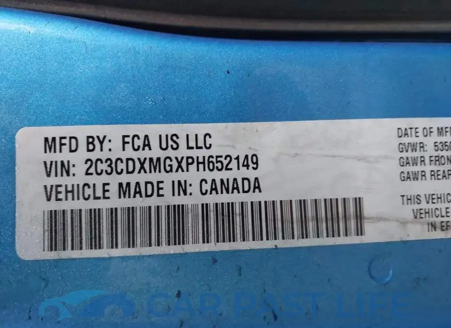 2C3CDXMGXPH652149# 9