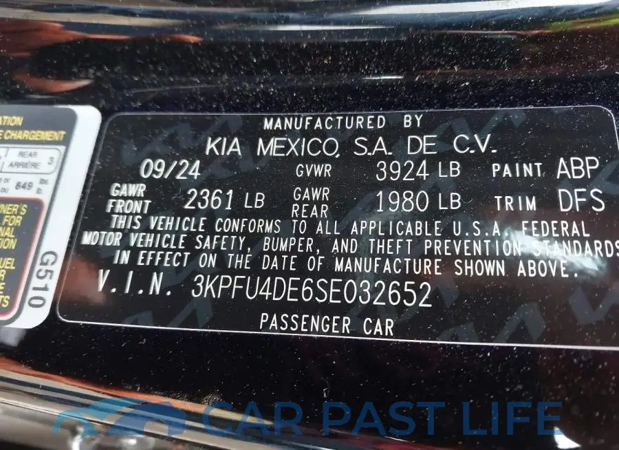 3KPFU4DE6SE032652# 9