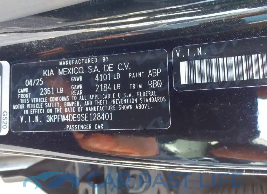 3KPFW4DE9SE128401# 9