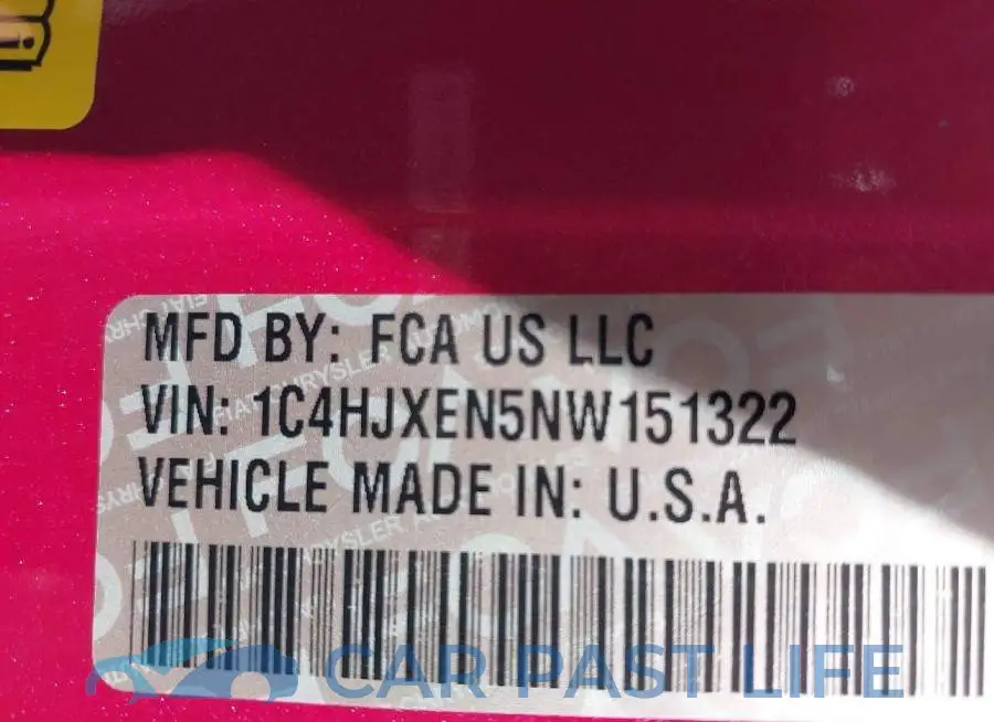 1C4HJXEN5NW151322# 9