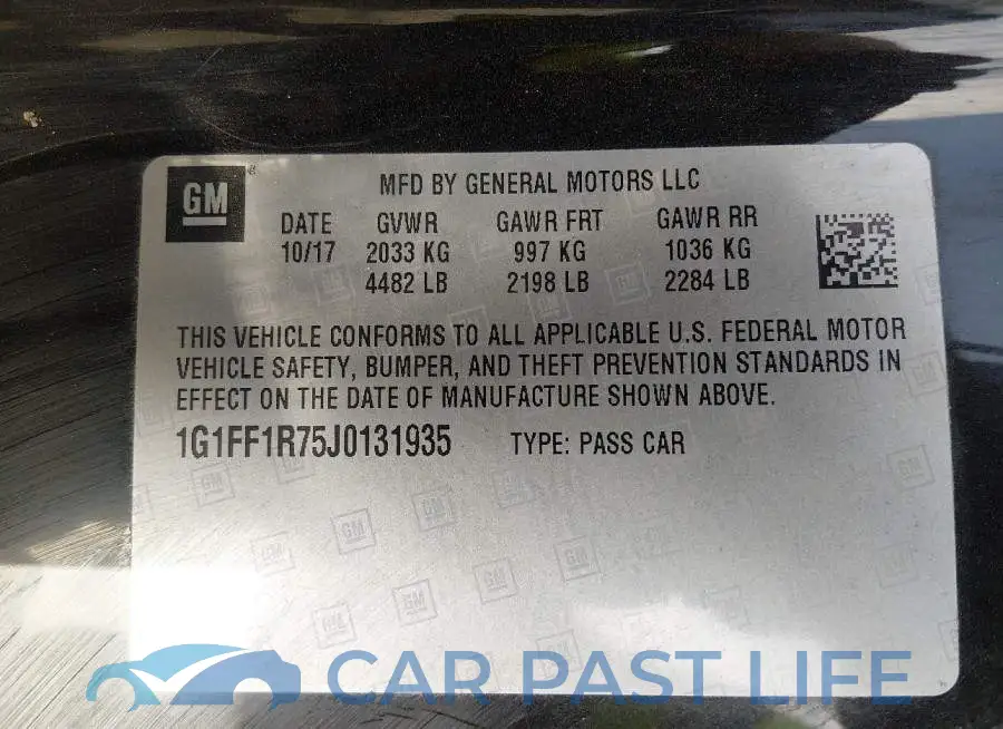 1G1FF1R75J0131935# 9