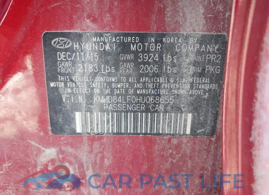 KMHD84LF0HU068655# 9