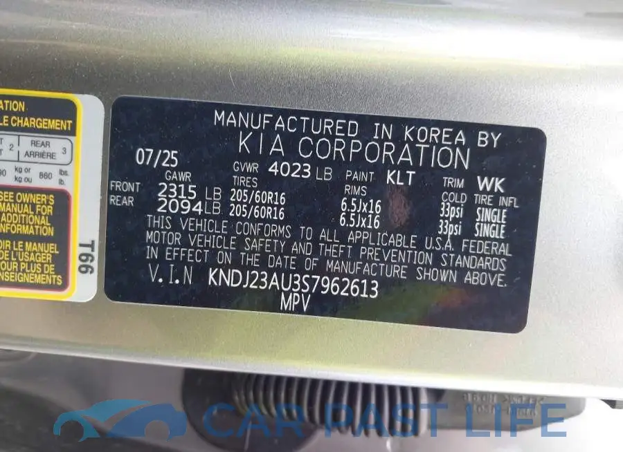 KNDJ23AU3S7962613# 9