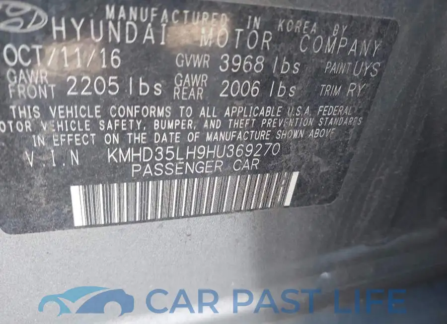 KMHD35LH9HU369270# 9