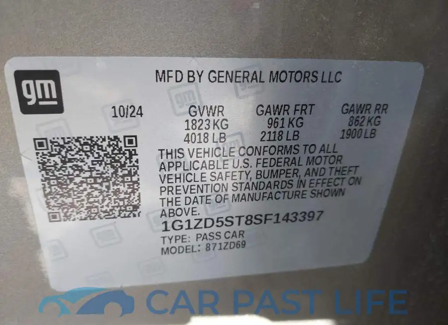 1G1ZD5ST8SF143397# 9