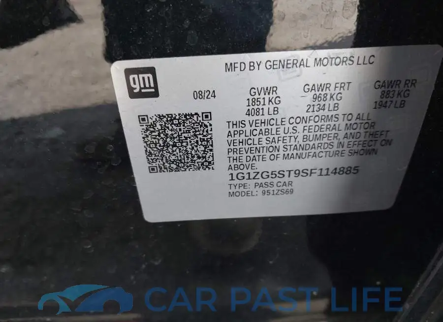1G1ZG5ST9SF114885# 9