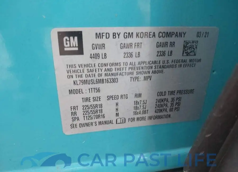 KL79MUSL6MB163303# 9
