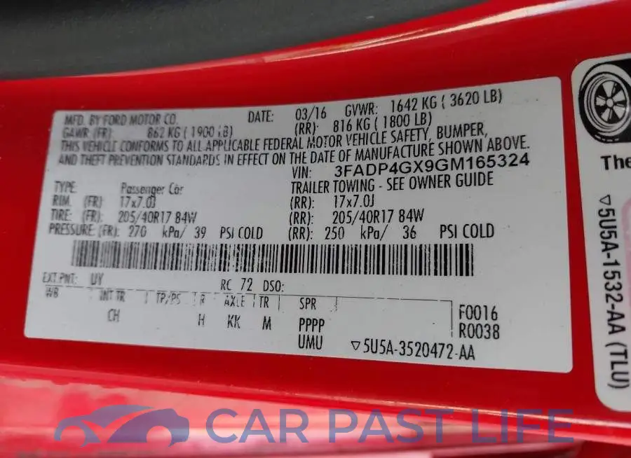 3FADP4GX9GM165324# 9