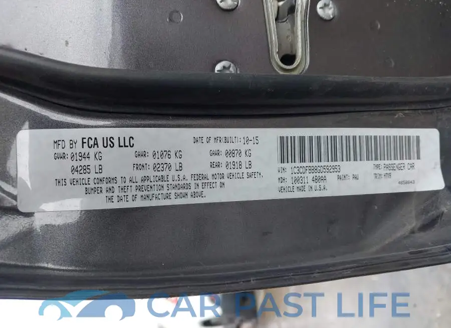 1C3CDFBB8GD592953# 9