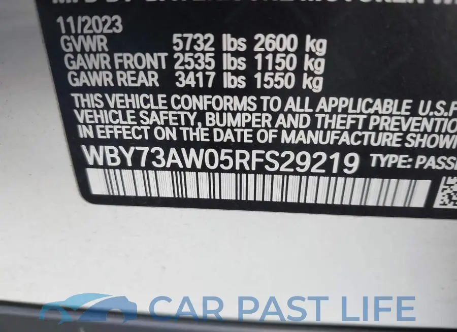 WBY73AW05RFS29219# 9