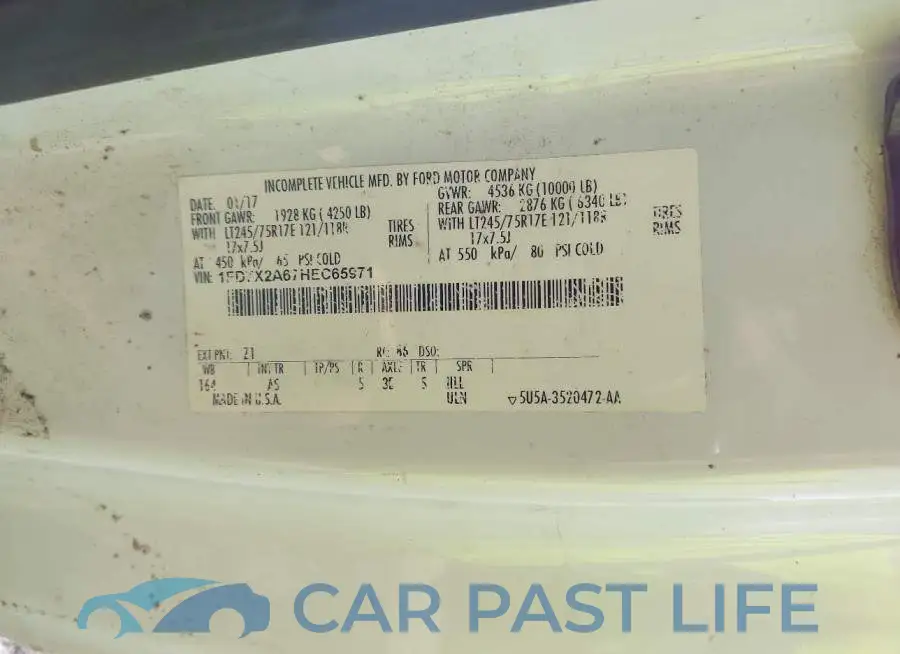 1FD7X2A67HEC65971# 9