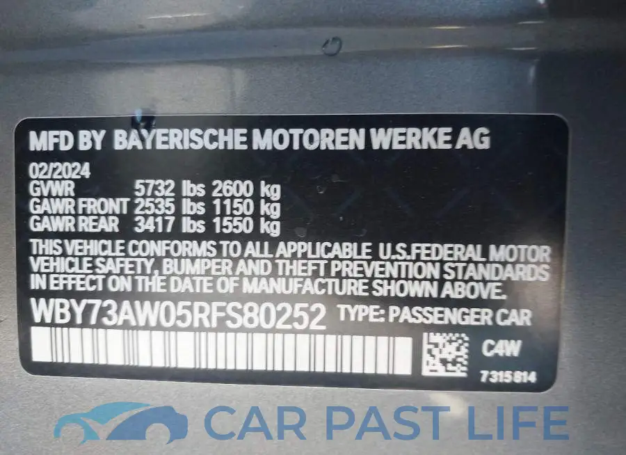 WBY73AW05RFS80252# 9