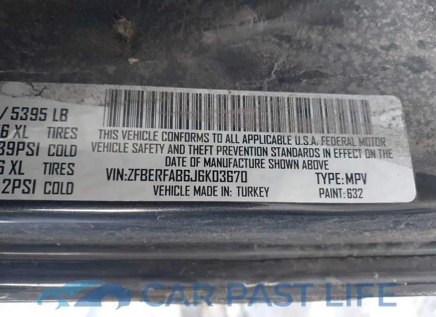 ZFBERFAB6J6K03670# 9