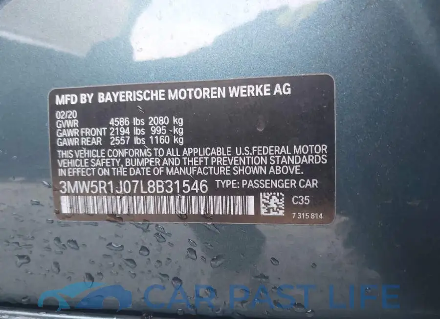 3MW5R1J07L8B31546# 9