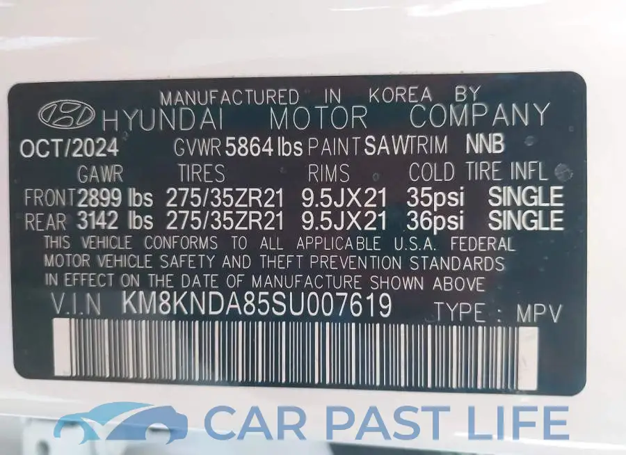 KM8KNDA85SU007619# 9