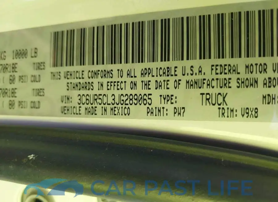 3C6UR5CL3JG289065# 9