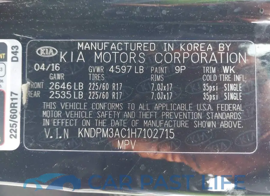 KNDPM3AC1H7102715# 9