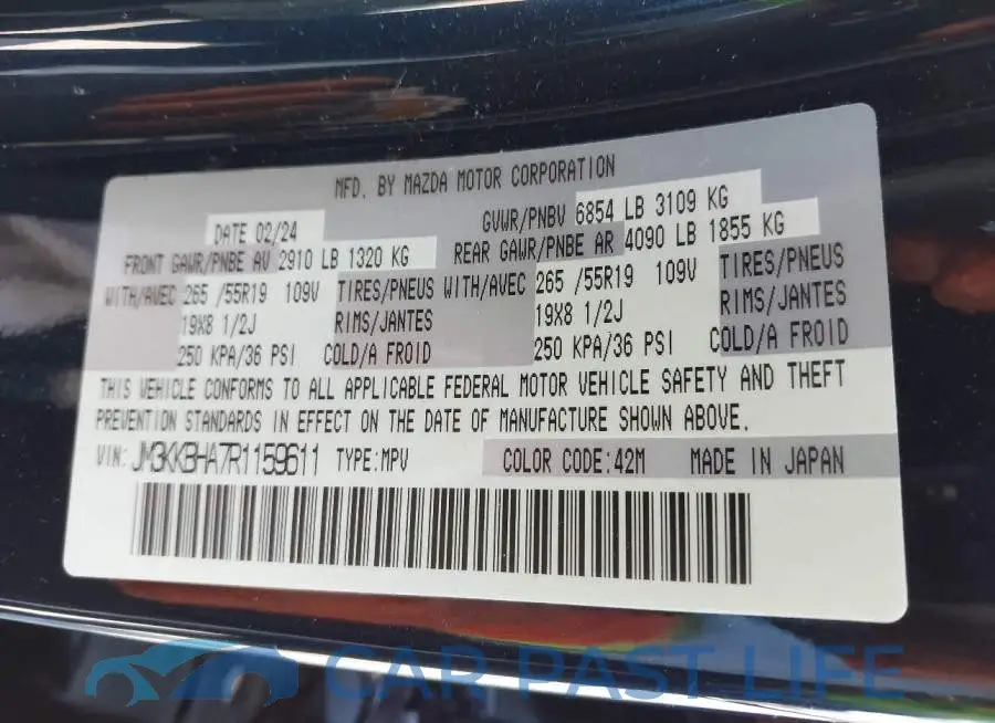 JM3KKBHA7R1159611# 9