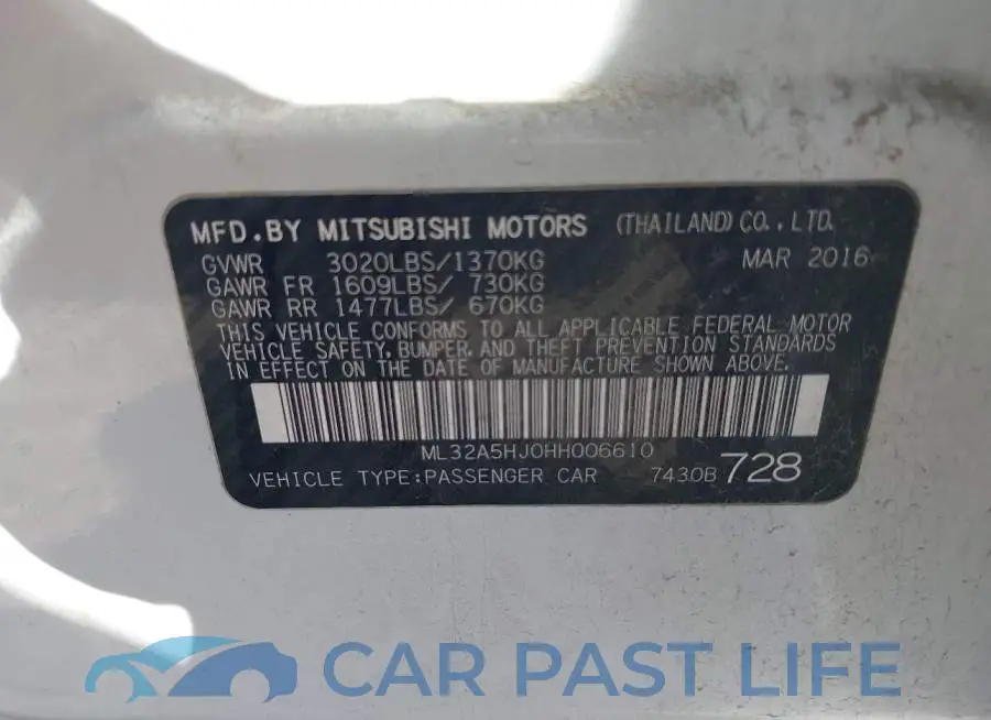ML32A5HJ0HH006610# 9