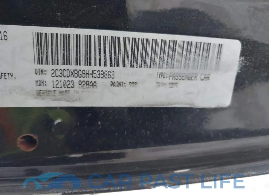 2C3CDXBG9HH539863# 9