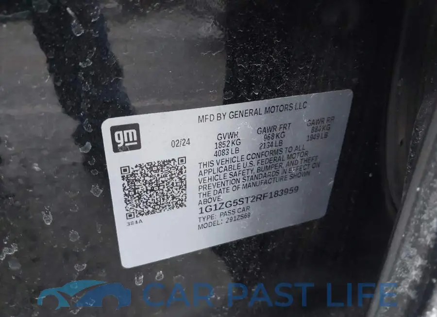 1G1ZG5ST2RF183959# 9