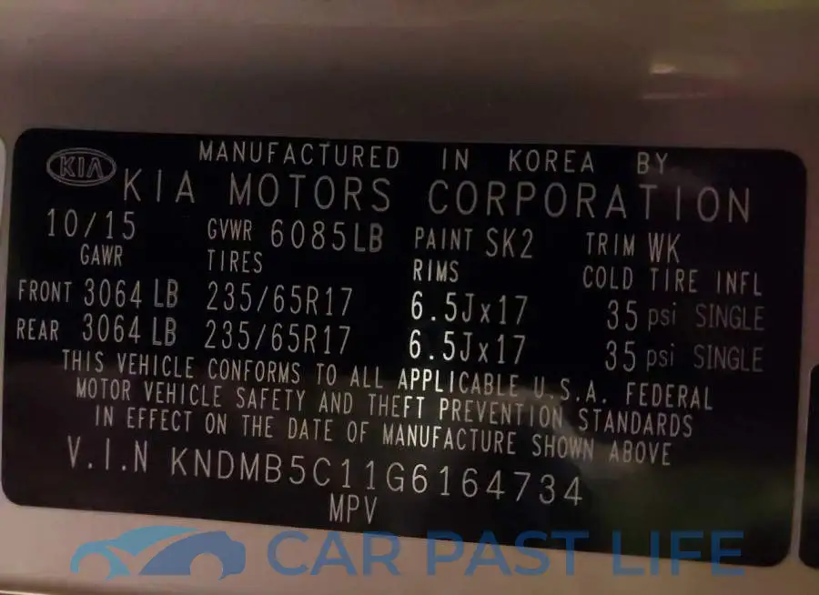 KNDMB5C11G6164734# 9