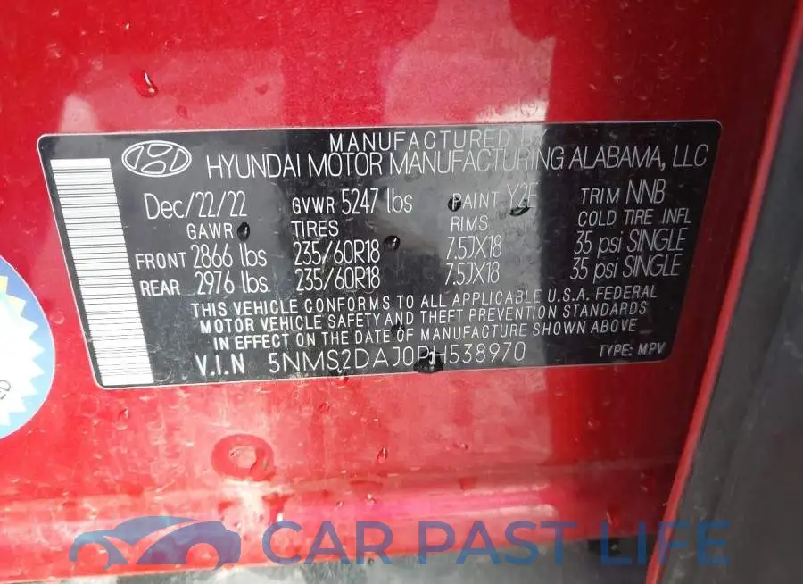 5NMS2DAJ0PH538970# 9