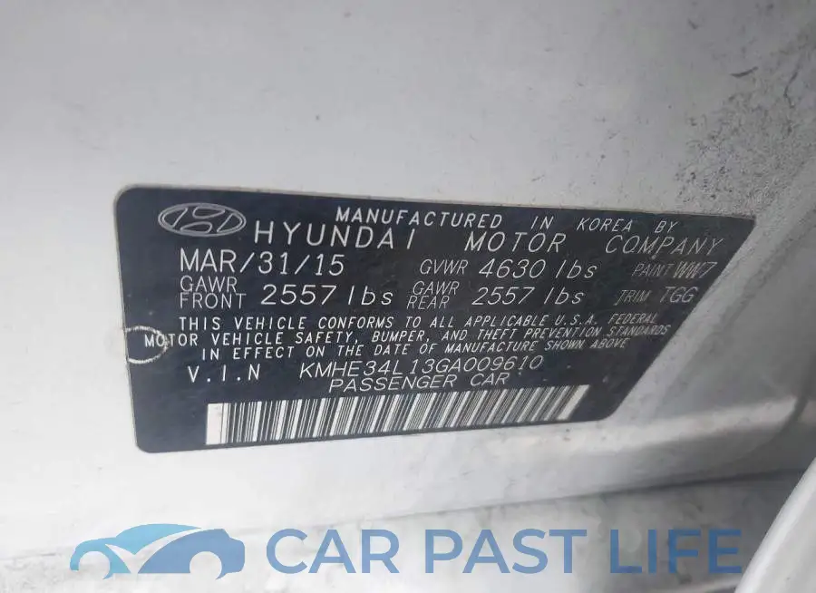 KMHE34L13GA009610# 9