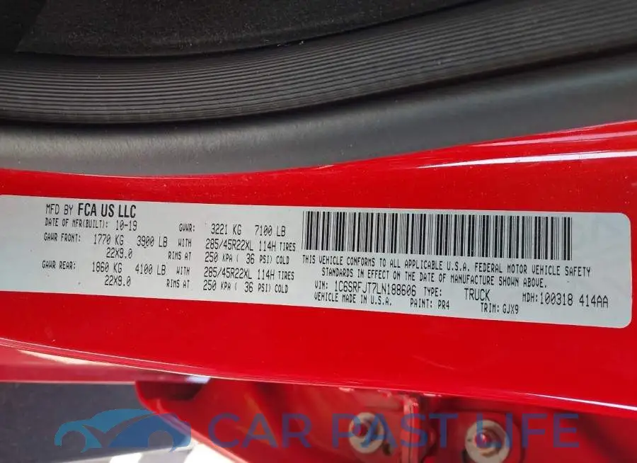 1C6SRFJT7LN188606# 9