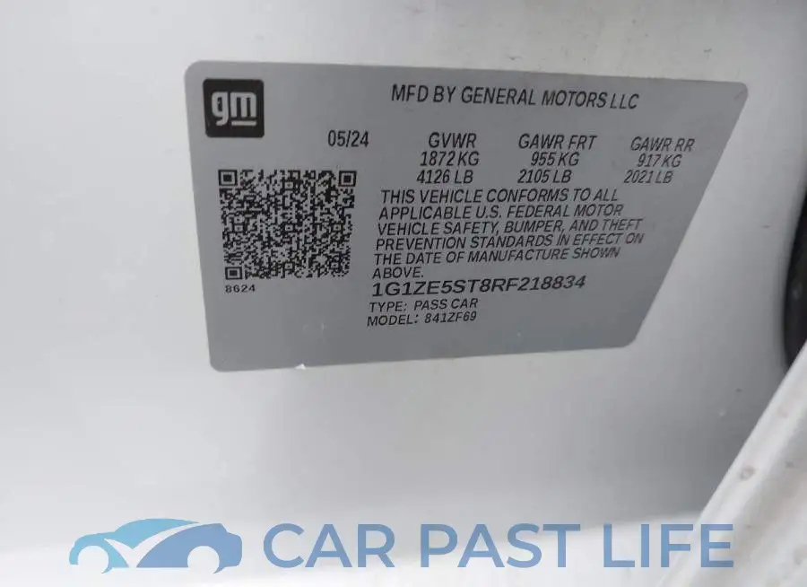 1G1ZE5ST8RF218834# 9