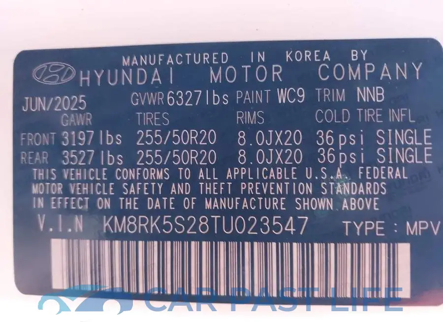 KM8RK5S28TU023547# 9