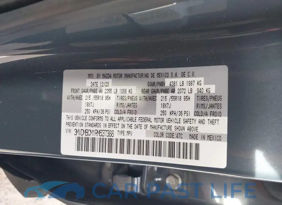 3MVDMBCM1RM637388# 9
