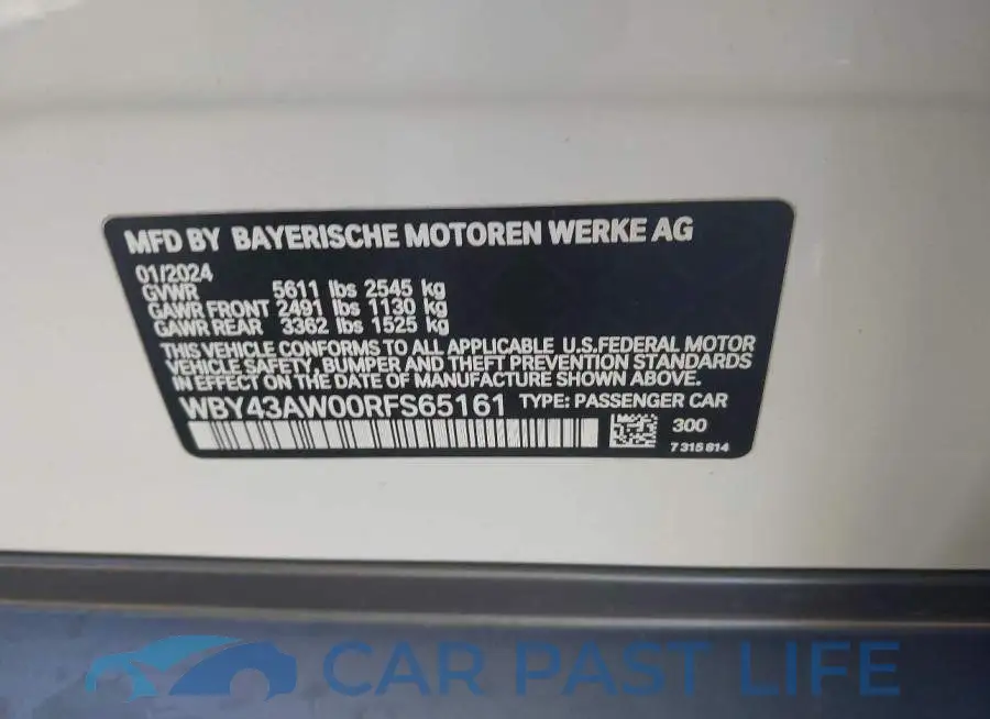 WBY43AW00RFS65161# 9