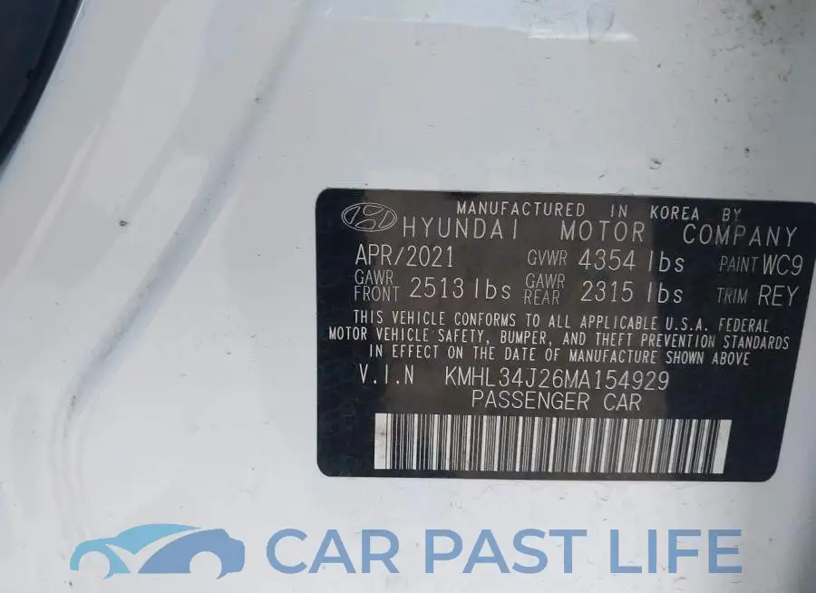 KMHL34J26MA154929# 9