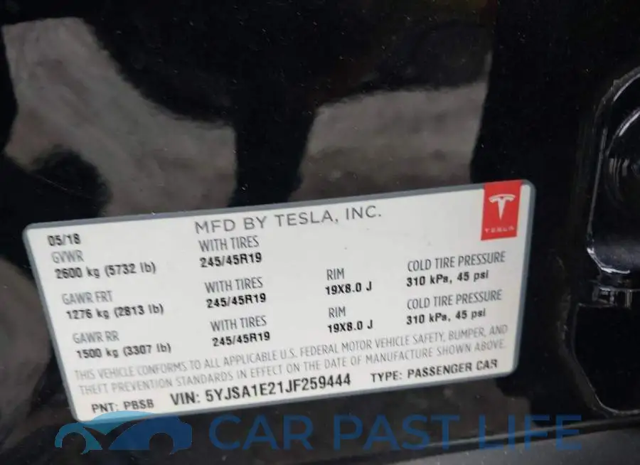 5YJSA1E21JF259444# 9