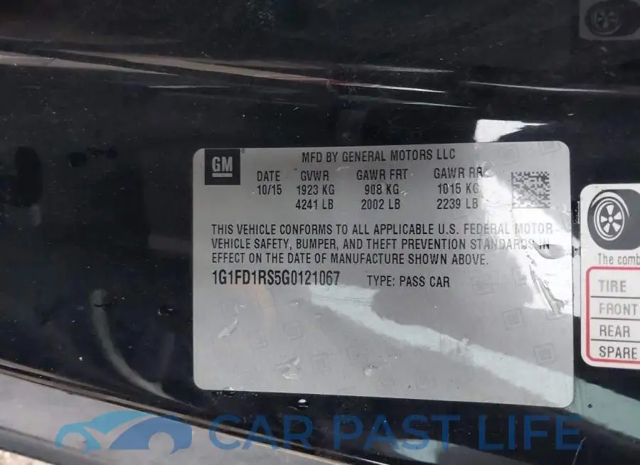 1G1FD1RS5G0121067# 9