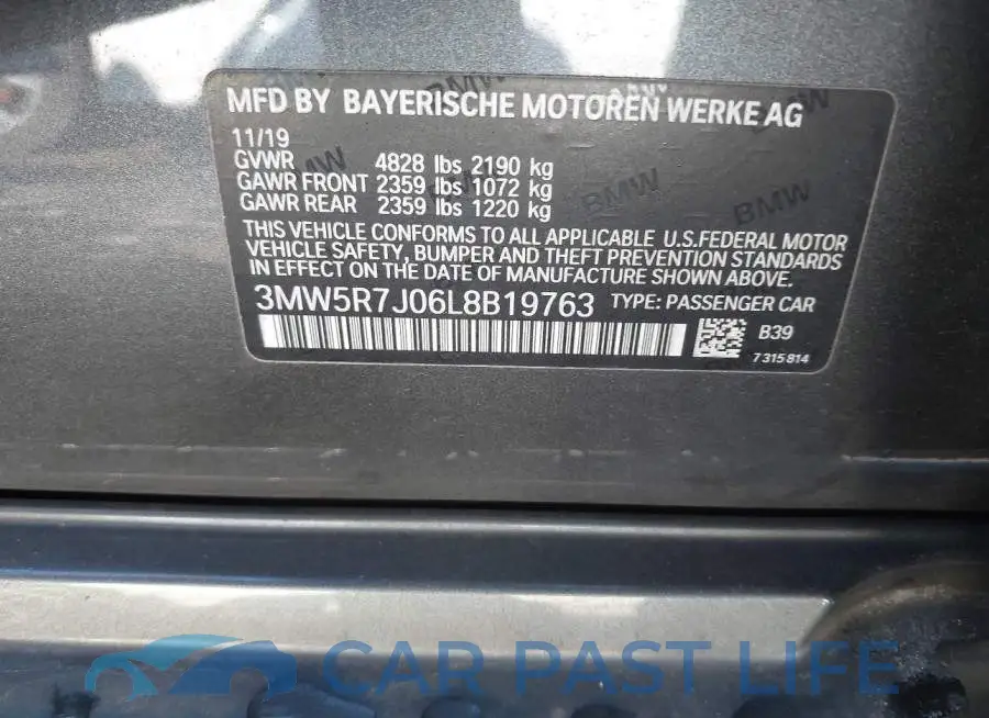 3MW5R7J06L8B19763# 9