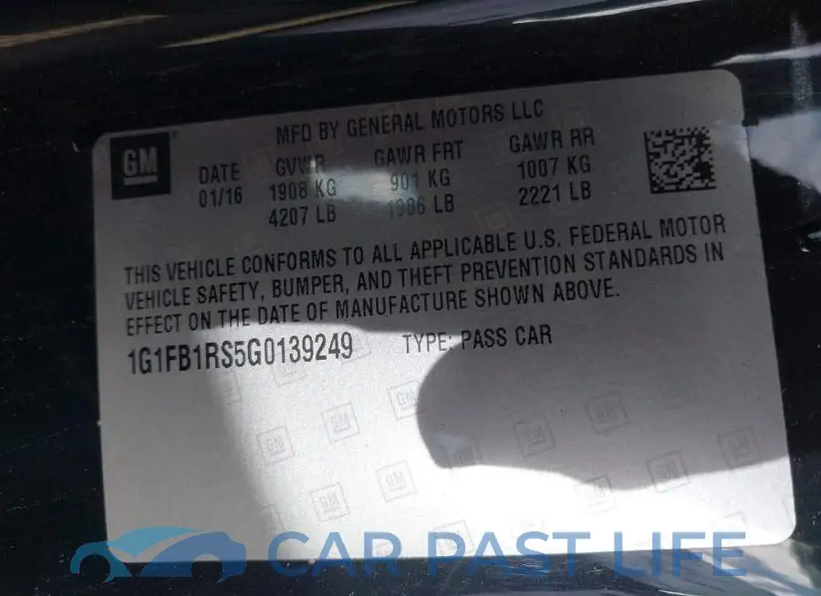 1G1FB1RS5G0139249# 9