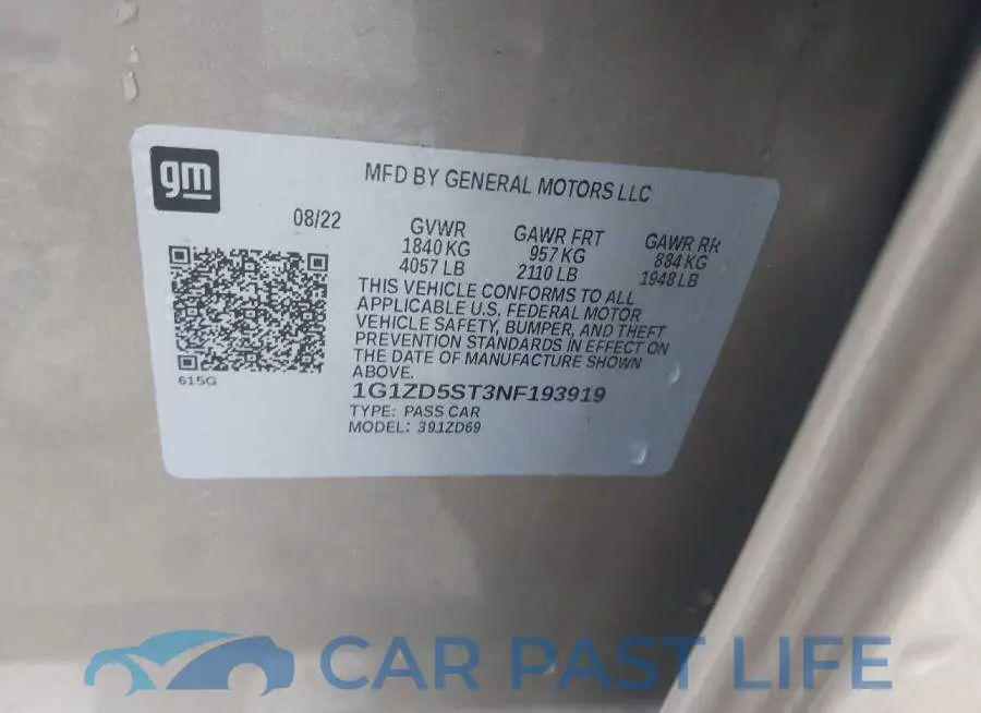 1G1ZD5ST3NF193919# 9